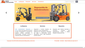 Detalle de www.oceautoelevadores.com.ar/